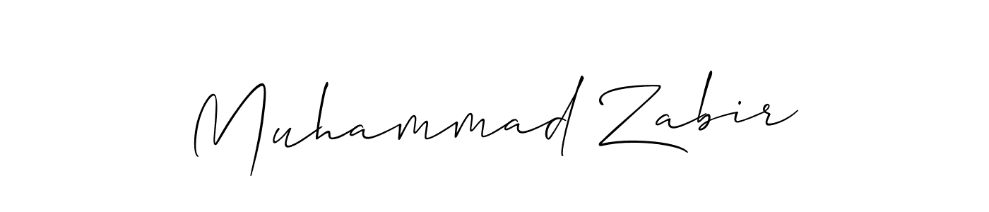 How to make Muhammad Zabir signature? Allison_Script is a professional autograph style. Create handwritten signature for Muhammad Zabir name. Muhammad Zabir signature style 2 images and pictures png