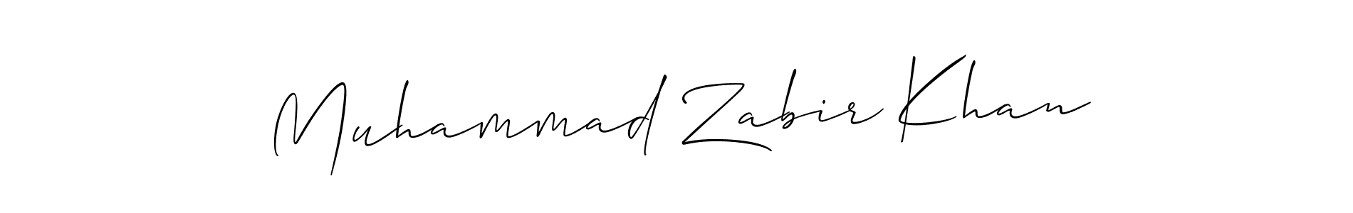 Muhammad Zabir Khan stylish signature style. Best Handwritten Sign (Allison_Script) for my name. Handwritten Signature Collection Ideas for my name Muhammad Zabir Khan. Muhammad Zabir Khan signature style 2 images and pictures png