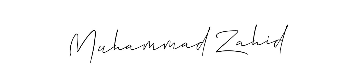 You should practise on your own different ways (Allison_Script) to write your name (Muhammad Zahid) in signature. don't let someone else do it for you. Muhammad Zahid signature style 2 images and pictures png