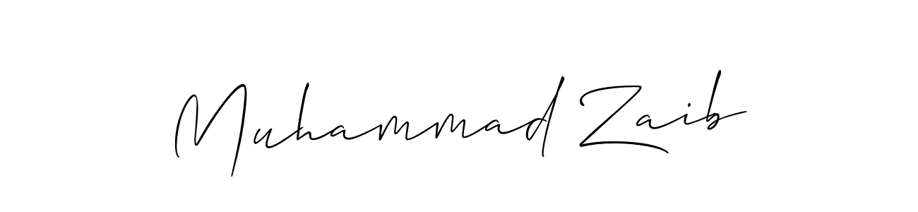 Design your own signature with our free online signature maker. With this signature software, you can create a handwritten (Allison_Script) signature for name Muhammad Zaib. Muhammad Zaib signature style 2 images and pictures png