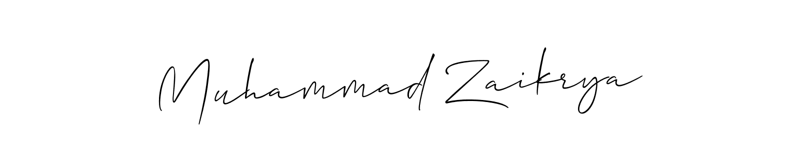 See photos of Muhammad Zaikrya official signature by Spectra . Check more albums & portfolios. Read reviews & check more about Allison_Script font. Muhammad Zaikrya signature style 2 images and pictures png