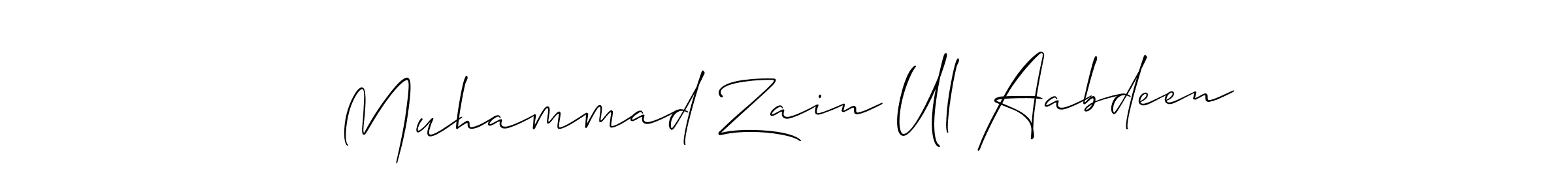 Similarly Allison_Script is the best handwritten signature design. Signature creator online .You can use it as an online autograph creator for name Muhammad Zain Ul Aabdeen. Muhammad Zain Ul Aabdeen signature style 2 images and pictures png