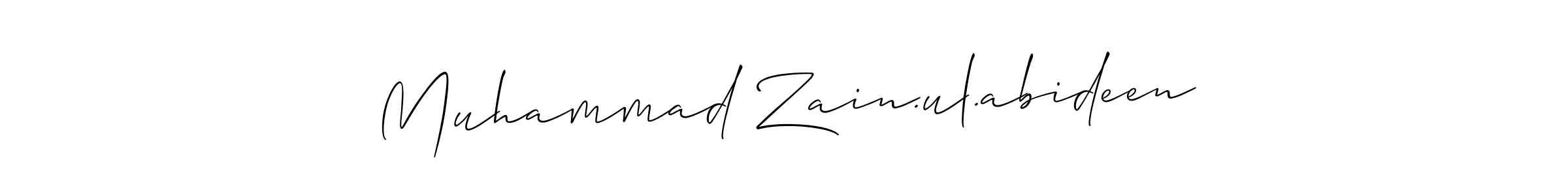 if you are searching for the best signature style for your name Muhammad Zain.ul.abideen. so please give up your signature search. here we have designed multiple signature styles  using Allison_Script. Muhammad Zain.ul.abideen signature style 2 images and pictures png