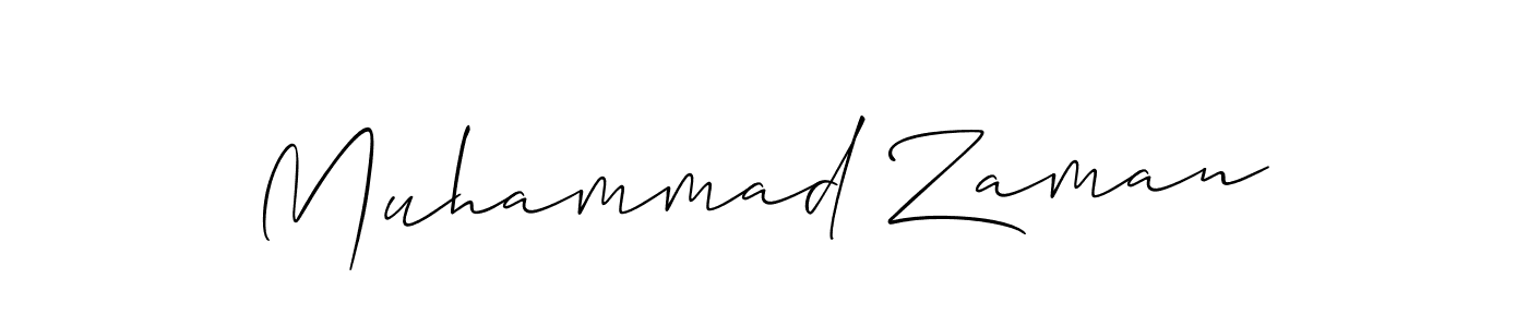 Use a signature maker to create a handwritten signature online. With this signature software, you can design (Allison_Script) your own signature for name Muhammad Zaman. Muhammad Zaman signature style 2 images and pictures png