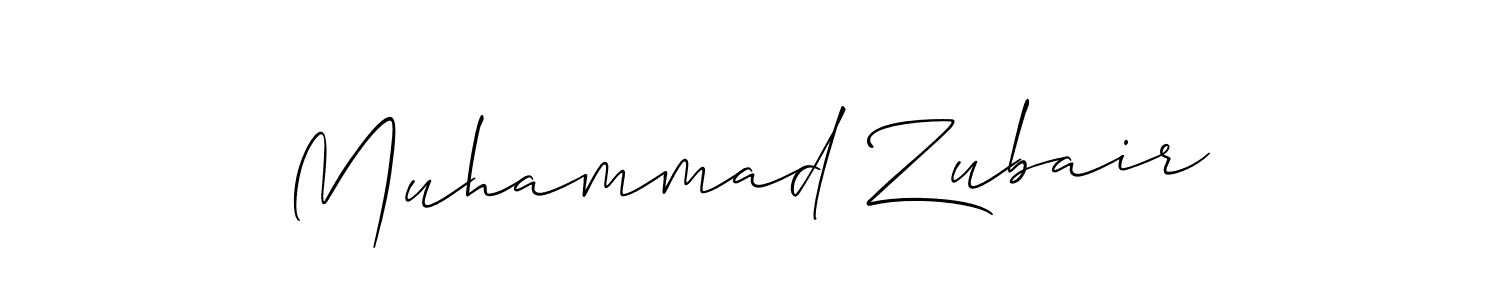 How to make Muhammad Zubair signature? Allison_Script is a professional autograph style. Create handwritten signature for Muhammad Zubair name. Muhammad Zubair signature style 2 images and pictures png