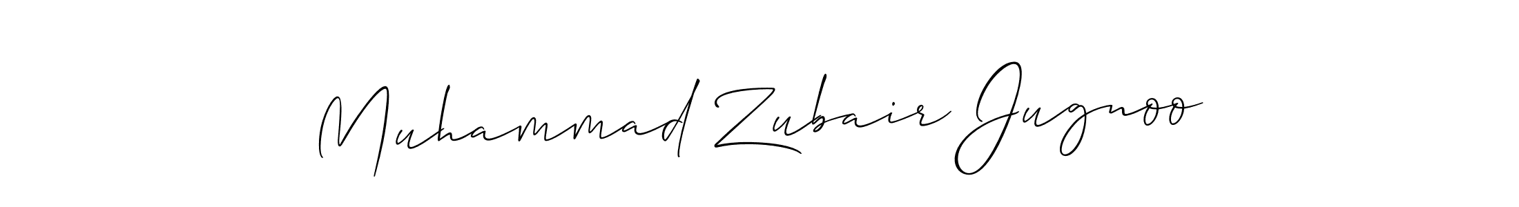 How to Draw Muhammad Zubair Jugnoo signature style? Allison_Script is a latest design signature styles for name Muhammad Zubair Jugnoo. Muhammad Zubair Jugnoo signature style 2 images and pictures png