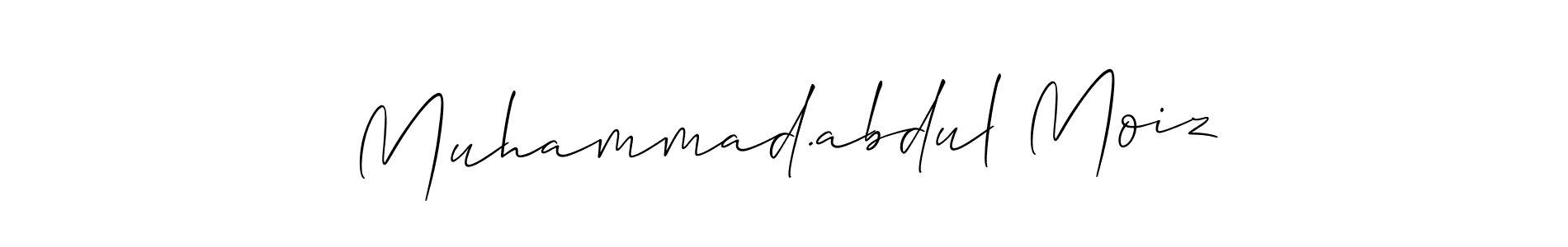 Also we have Muhammad.abdul Moiz name is the best signature style. Create professional handwritten signature collection using Allison_Script autograph style. Muhammad.abdul Moiz signature style 2 images and pictures png