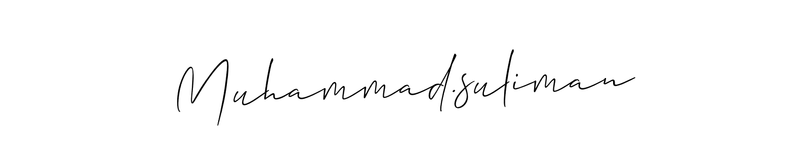 Muhammad.suliman stylish signature style. Best Handwritten Sign (Allison_Script) for my name. Handwritten Signature Collection Ideas for my name Muhammad.suliman. Muhammad.suliman signature style 2 images and pictures png