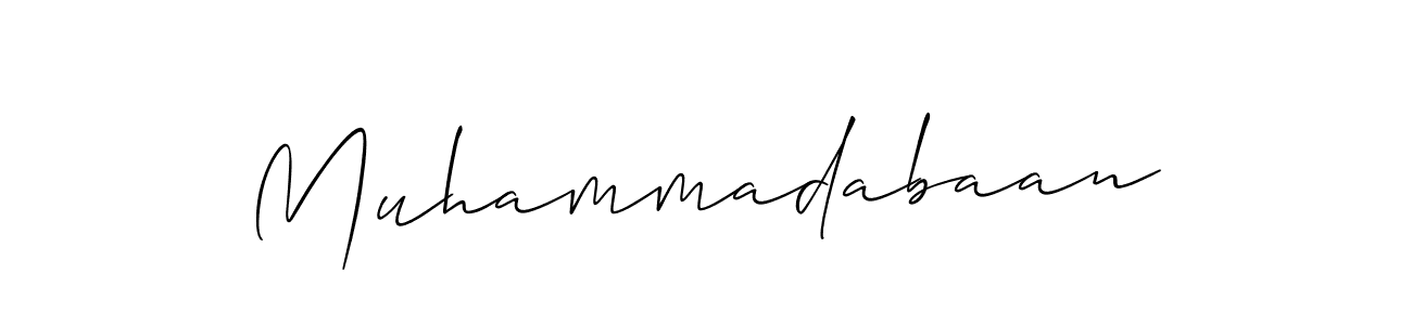 It looks lik you need a new signature style for name Muhammadabaan. Design unique handwritten (Allison_Script) signature with our free signature maker in just a few clicks. Muhammadabaan signature style 2 images and pictures png