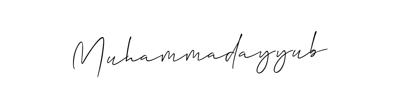 Once you've used our free online signature maker to create your best signature Allison_Script style, it's time to enjoy all of the benefits that Muhammadayyub name signing documents. Muhammadayyub signature style 2 images and pictures png