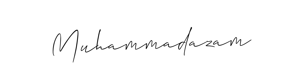 Design your own signature with our free online signature maker. With this signature software, you can create a handwritten (Allison_Script) signature for name Muhammadazam. Muhammadazam signature style 2 images and pictures png