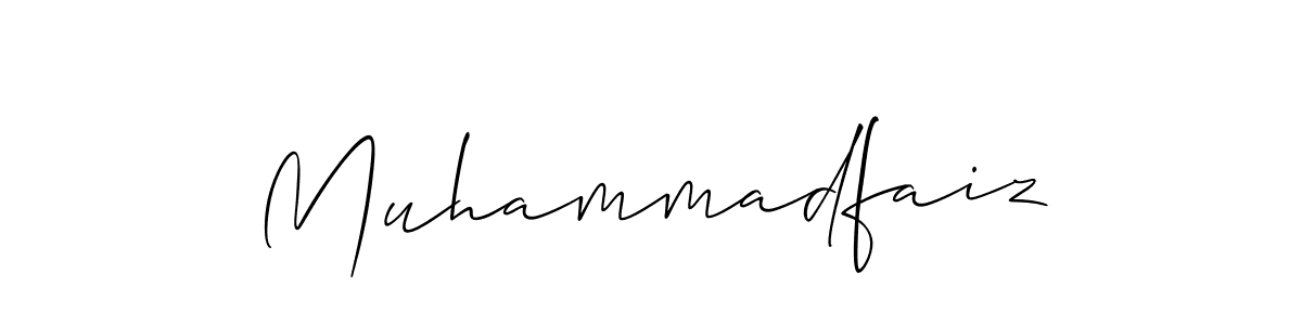 The best way (Allison_Script) to make a short signature is to pick only two or three words in your name. The name Muhammadfaiz include a total of six letters. For converting this name. Muhammadfaiz signature style 2 images and pictures png