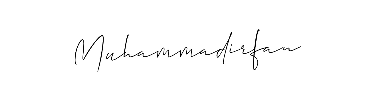 if you are searching for the best signature style for your name Muhammadirfan. so please give up your signature search. here we have designed multiple signature styles  using Allison_Script. Muhammadirfan signature style 2 images and pictures png