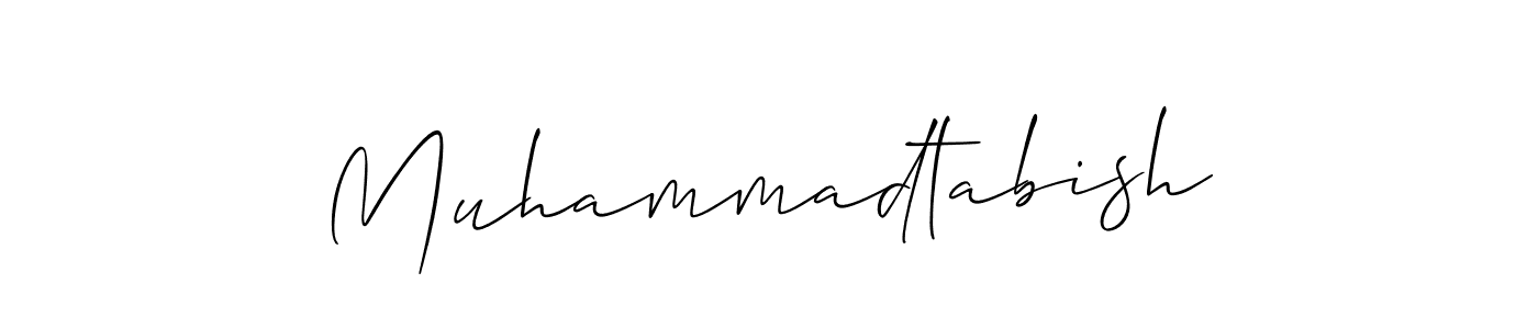 Also You can easily find your signature by using the search form. We will create Muhammadtabish name handwritten signature images for you free of cost using Allison_Script sign style. Muhammadtabish signature style 2 images and pictures png