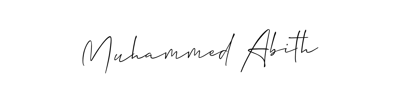 You should practise on your own different ways (Allison_Script) to write your name (Muhammed Abith) in signature. don't let someone else do it for you. Muhammed Abith signature style 2 images and pictures png