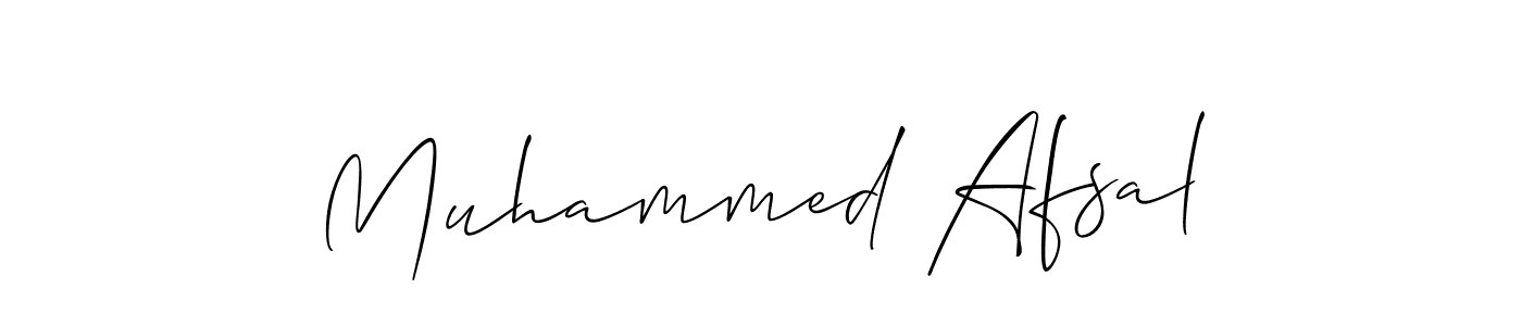 Design your own signature with our free online signature maker. With this signature software, you can create a handwritten (Allison_Script) signature for name Muhammed Afsal. Muhammed Afsal signature style 2 images and pictures png