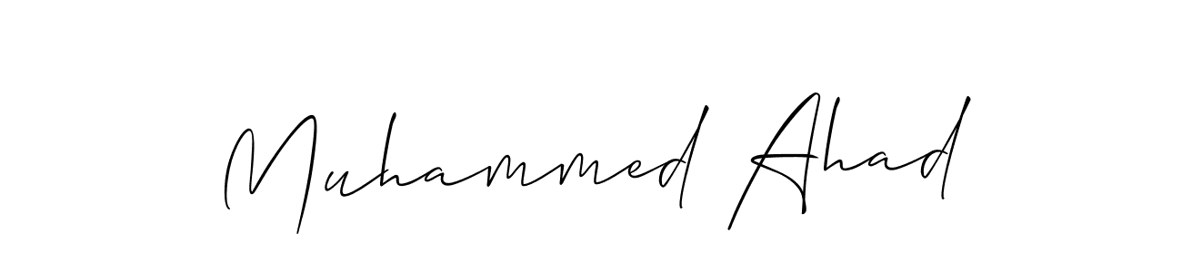 Best and Professional Signature Style for Muhammed Ahad. Allison_Script Best Signature Style Collection. Muhammed Ahad signature style 2 images and pictures png