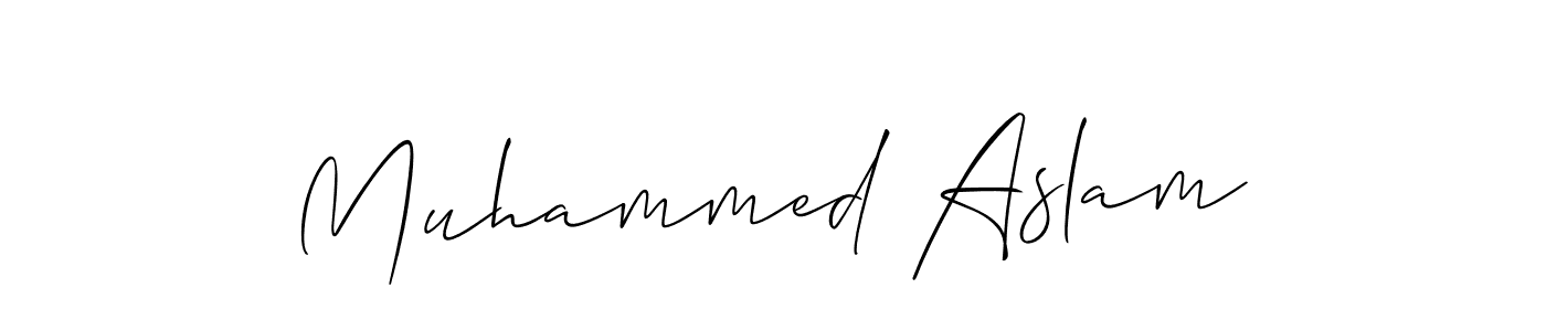 Similarly Allison_Script is the best handwritten signature design. Signature creator online .You can use it as an online autograph creator for name Muhammed Aslam. Muhammed Aslam signature style 2 images and pictures png