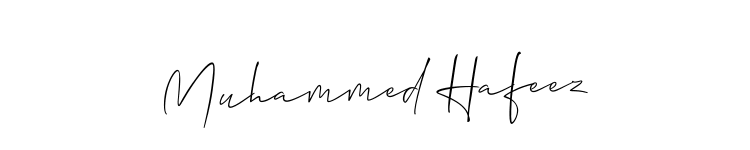 You should practise on your own different ways (Allison_Script) to write your name (Muhammed Hafeez) in signature. don't let someone else do it for you. Muhammed Hafeez signature style 2 images and pictures png