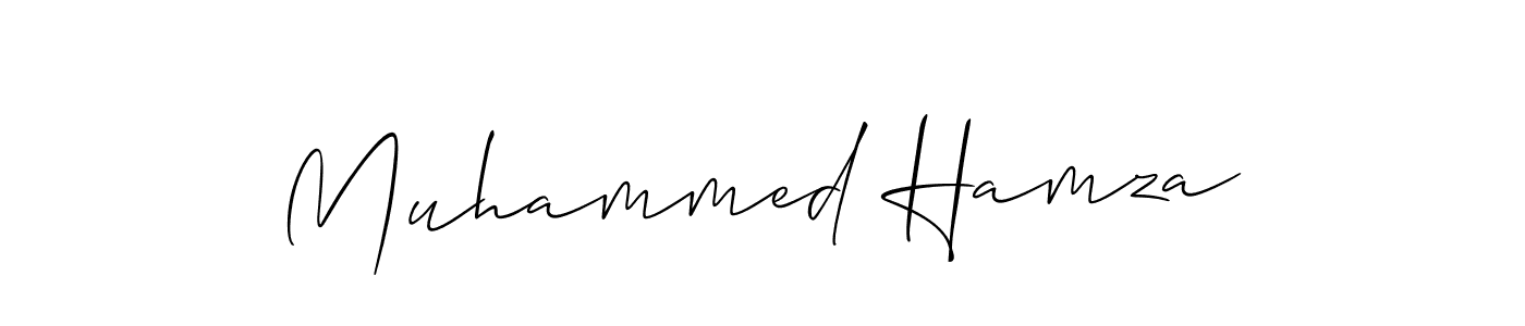 Design your own signature with our free online signature maker. With this signature software, you can create a handwritten (Allison_Script) signature for name Muhammed Hamza. Muhammed Hamza signature style 2 images and pictures png