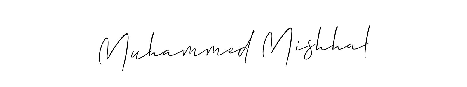 Muhammed Mishhal stylish signature style. Best Handwritten Sign (Allison_Script) for my name. Handwritten Signature Collection Ideas for my name Muhammed Mishhal. Muhammed Mishhal signature style 2 images and pictures png