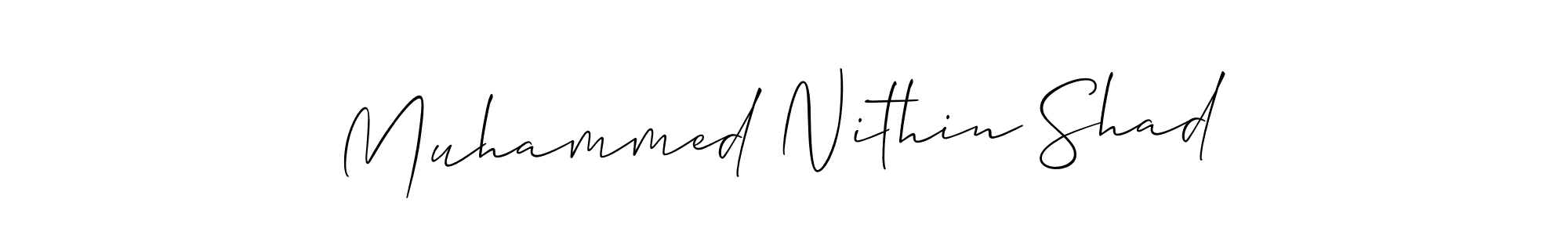 if you are searching for the best signature style for your name Muhammed Nithin Shad. so please give up your signature search. here we have designed multiple signature styles  using Allison_Script. Muhammed Nithin Shad signature style 2 images and pictures png