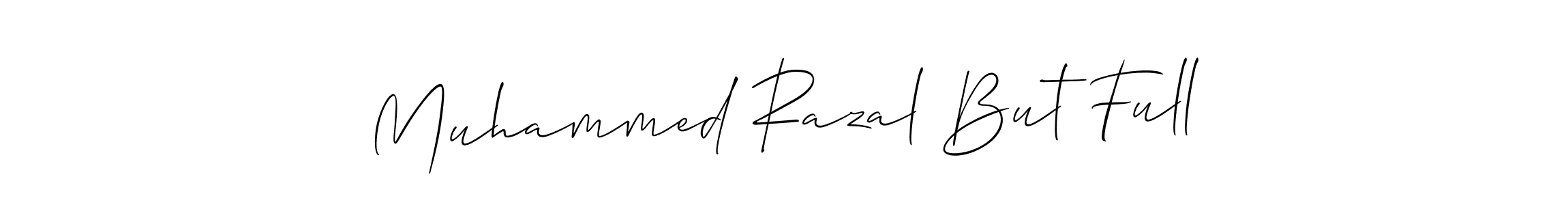 You should practise on your own different ways (Allison_Script) to write your name (Muhammed Razal But Full) in signature. don't let someone else do it for you. Muhammed Razal But Full signature style 2 images and pictures png
