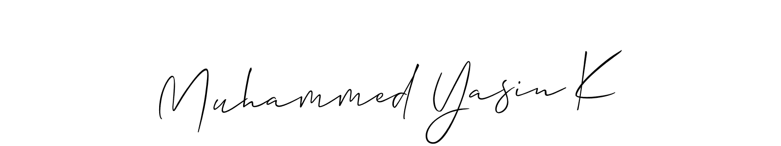Best and Professional Signature Style for Muhammed Yasin K. Allison_Script Best Signature Style Collection. Muhammed Yasin K signature style 2 images and pictures png