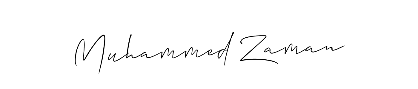 Create a beautiful signature design for name Muhammed Zaman. With this signature (Allison_Script) fonts, you can make a handwritten signature for free. Muhammed Zaman signature style 2 images and pictures png