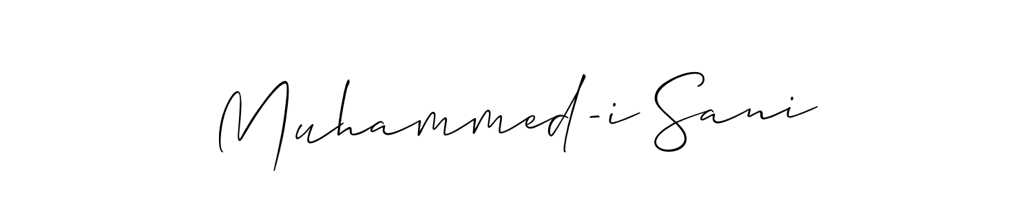 Make a beautiful signature design for name Muhammed-i Sani. Use this online signature maker to create a handwritten signature for free. Muhammed-i Sani signature style 2 images and pictures png