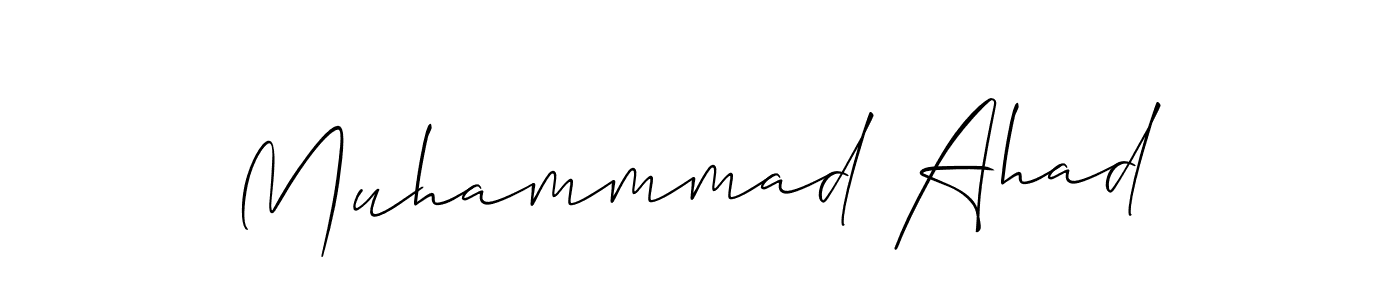 Best and Professional Signature Style for Muhammmad Ahad. Allison_Script Best Signature Style Collection. Muhammmad Ahad signature style 2 images and pictures png