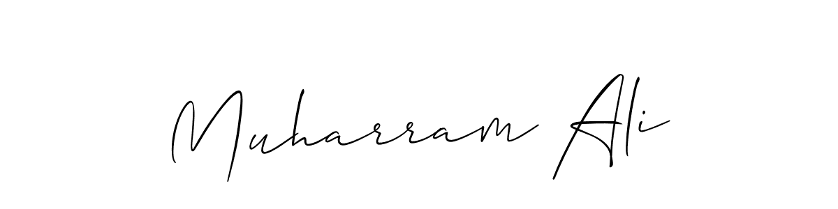 Create a beautiful signature design for name Muharram Ali. With this signature (Allison_Script) fonts, you can make a handwritten signature for free. Muharram Ali signature style 2 images and pictures png