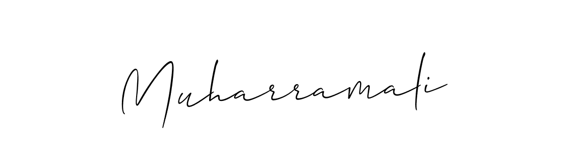 How to make Muharramali signature? Allison_Script is a professional autograph style. Create handwritten signature for Muharramali name. Muharramali signature style 2 images and pictures png