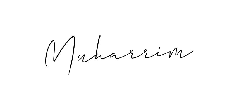 Also we have Muharrim name is the best signature style. Create professional handwritten signature collection using Allison_Script autograph style. Muharrim signature style 2 images and pictures png