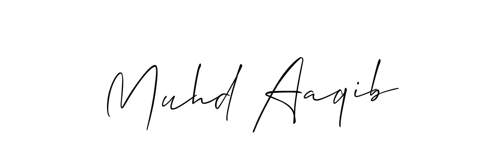 Once you've used our free online signature maker to create your best signature Allison_Script style, it's time to enjoy all of the benefits that Muhd Aaqib name signing documents. Muhd Aaqib signature style 2 images and pictures png