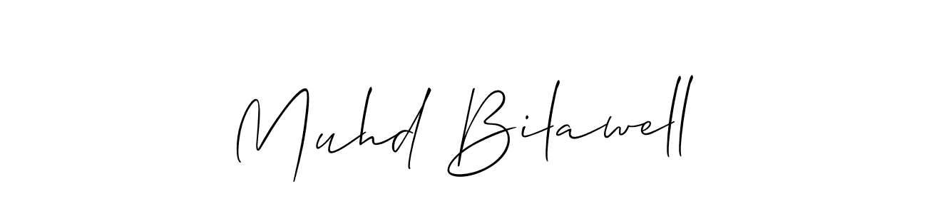 Design your own signature with our free online signature maker. With this signature software, you can create a handwritten (Allison_Script) signature for name Muhd Bilawell. Muhd Bilawell signature style 2 images and pictures png