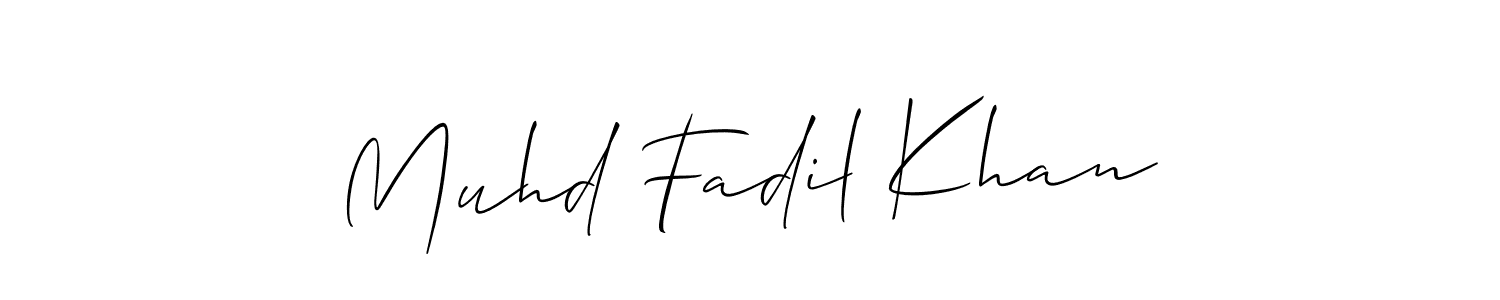 Make a beautiful signature design for name Muhd Fadil Khan. Use this online signature maker to create a handwritten signature for free. Muhd Fadil Khan signature style 2 images and pictures png