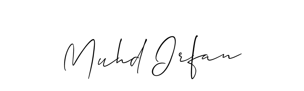 Best and Professional Signature Style for Muhd Irfan. Allison_Script Best Signature Style Collection. Muhd Irfan signature style 2 images and pictures png