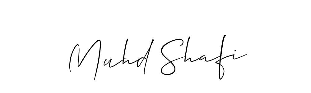You should practise on your own different ways (Allison_Script) to write your name (Muhd Shafi) in signature. don't let someone else do it for you. Muhd Shafi signature style 2 images and pictures png