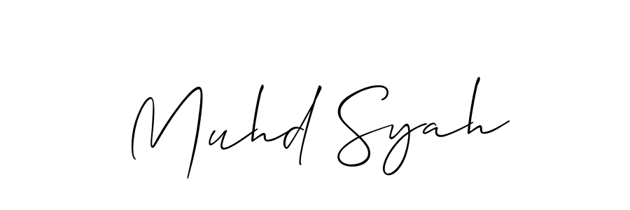Make a beautiful signature design for name Muhd Syah. Use this online signature maker to create a handwritten signature for free. Muhd Syah signature style 2 images and pictures png