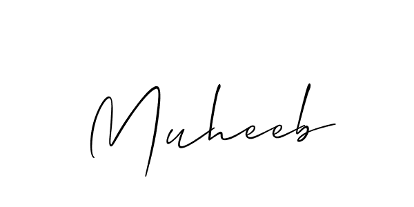 It looks lik you need a new signature style for name Muheeb. Design unique handwritten (Allison_Script) signature with our free signature maker in just a few clicks. Muheeb signature style 2 images and pictures png