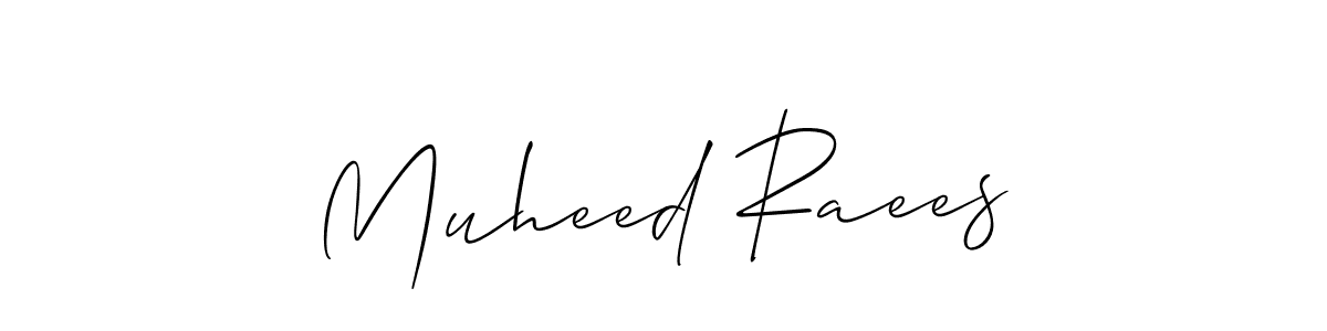 How to Draw Muheed Raees signature style? Allison_Script is a latest design signature styles for name Muheed Raees. Muheed Raees signature style 2 images and pictures png