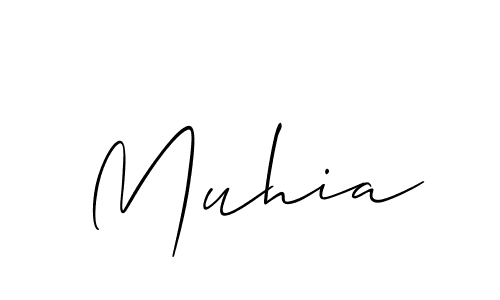 if you are searching for the best signature style for your name Muhia. so please give up your signature search. here we have designed multiple signature styles  using Allison_Script. Muhia signature style 2 images and pictures png