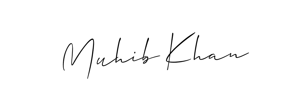 It looks lik you need a new signature style for name Muhib Khan. Design unique handwritten (Allison_Script) signature with our free signature maker in just a few clicks. Muhib Khan signature style 2 images and pictures png