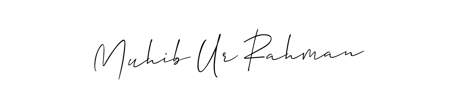 How to Draw Muhib Ur Rahman signature style? Allison_Script is a latest design signature styles for name Muhib Ur Rahman. Muhib Ur Rahman signature style 2 images and pictures png