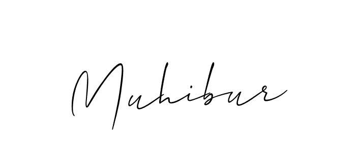 Muhibur stylish signature style. Best Handwritten Sign (Allison_Script) for my name. Handwritten Signature Collection Ideas for my name Muhibur. Muhibur signature style 2 images and pictures png