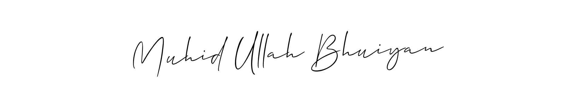 Also we have Muhid Ullah Bhuiyan name is the best signature style. Create professional handwritten signature collection using Allison_Script autograph style. Muhid Ullah Bhuiyan signature style 2 images and pictures png