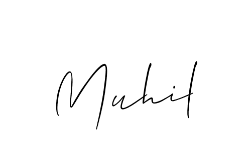 Similarly Allison_Script is the best handwritten signature design. Signature creator online .You can use it as an online autograph creator for name Muhil. Muhil signature style 2 images and pictures png