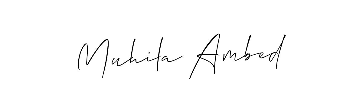 Once you've used our free online signature maker to create your best signature Allison_Script style, it's time to enjoy all of the benefits that Muhila Ambed name signing documents. Muhila Ambed signature style 2 images and pictures png