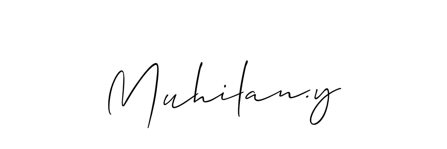 Make a short Muhilan.y signature style. Manage your documents anywhere anytime using Allison_Script. Create and add eSignatures, submit forms, share and send files easily. Muhilan.y signature style 2 images and pictures png